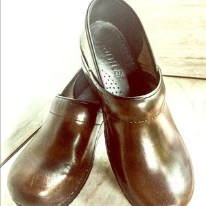 Sanita Professional Brown Leather Clog